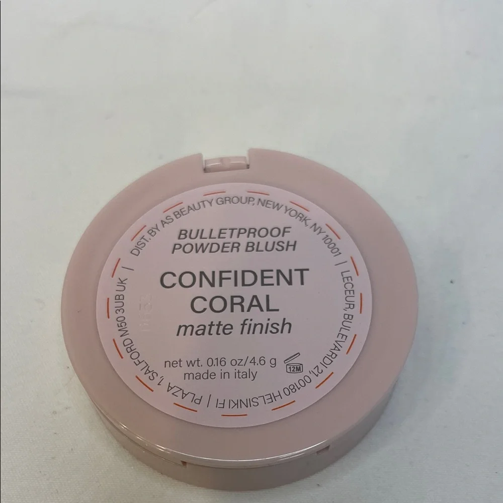 Mally Beauty Bulletproof Powder Blush Confident Coral NIP